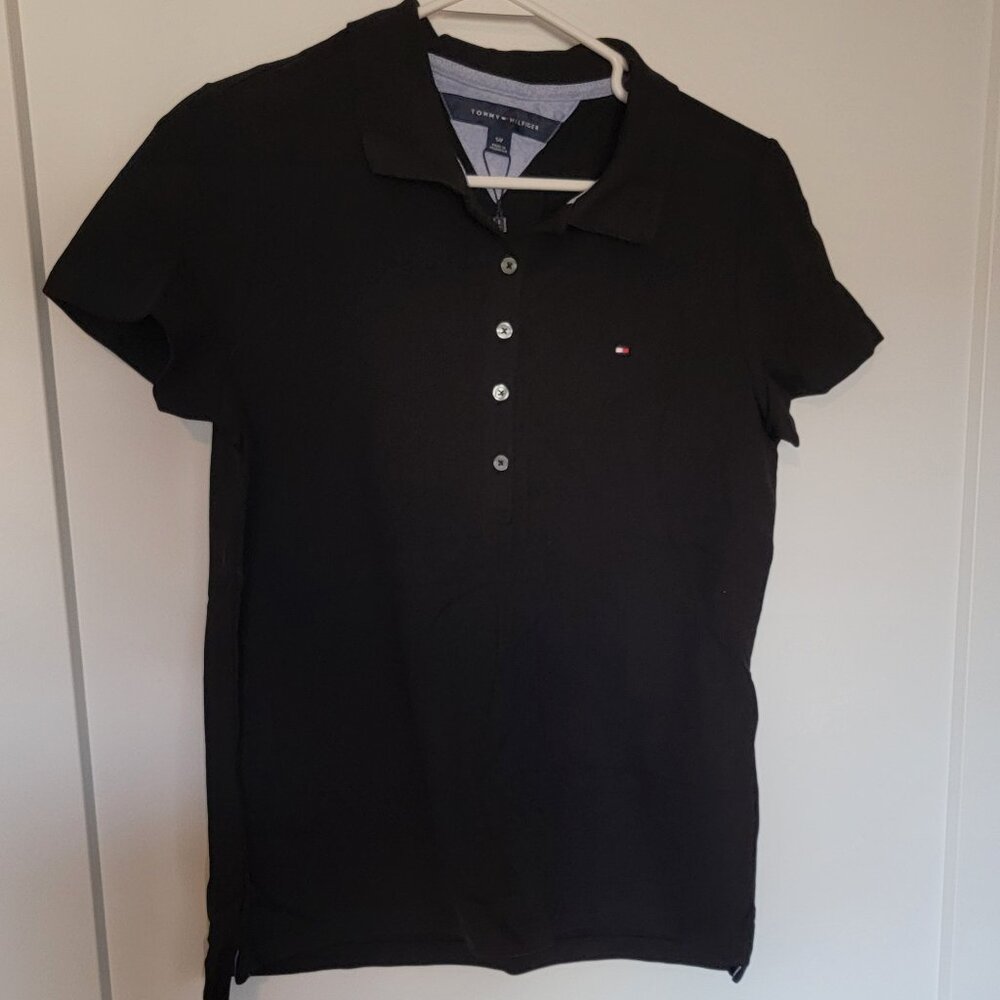 Tommy Hilfiger Polo, Black, Size S. NWT.